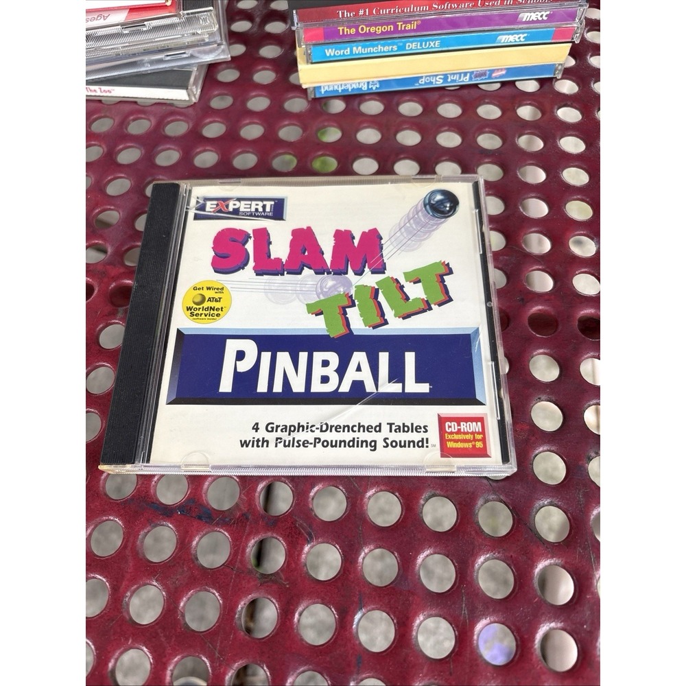 Slam Tilt Pinball Expert Software PC CD-ROM Windows 95 Retro Game 081656086945